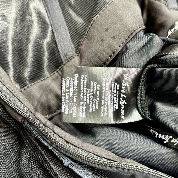 FOR LOVE & LEMONS Bustier Gown/Dress In Black NWT - Picture 10 of 13